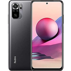 Xiaomi Redmi Note 10S Smartphone + Hoofdtelefoon (scherm 6,4 inch FHD+ 128 GB intern geheugen, 6 GB RAM, 64 MP Quad backcamera, 13 MP frontcamera, dual-sim, Android 11), Grijs