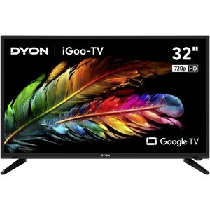 Dyon iGoo-TV 32H LED-TV 81.3 cm 32 inch Energielabel E (A - G) CI+*, DVB-C, DVB-S2, DVB-T2, HD ready, Smart TV, WiFi Zwart