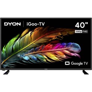 Dyon iGoo-TV 40F LED-TV 101.6 cm 40 inch Energielabel F (A - G) CI+*, DVB-C, DVB-S2, DVB-T2, Full HD, Smart TV, WiFi Zwart