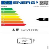 DYON Enter 22 Pro X2 55 cm (22 inch) Full-HD TV (Triple Tuner (DVB-C/-S2/-T2), hotelmodus, USB-mediaspeler, modeljaar 2023, zwart