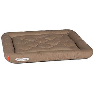 Doctor Bark Hondenkussen, orthopedisch hondenbed, wasbaar op 95 °C, hygiënisch, robuust en comfortabel (M - 75 x 65 cm, goudbruin)