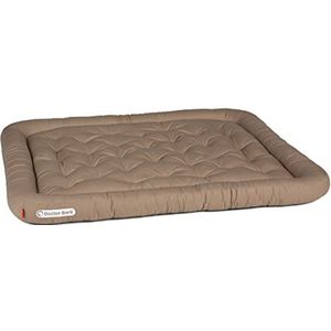 Doctor Bark Hondenkussen, orthopedisch hondenbed, wasbaar op 95 °C, hygiënisch, robuust en comfortabel (XL - 100x85 cm, goudbruin)