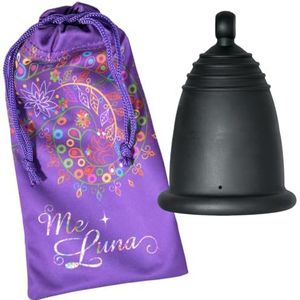 Me Luna Menstruatiecup Classic, bal, zwart, maat S