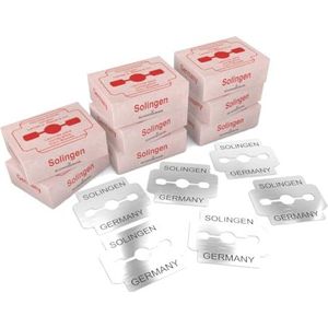 SCHWERTKRONE® Eeltvijlmesjes [GEMAAKT IN SOLINGEN - DUITSLAND] - Eeltvijlmesjes - Vervangende mesjes voor eeltvijlen - Professionele mesjes van topkwaliteit - Per stuk verpakt (80 stuks)