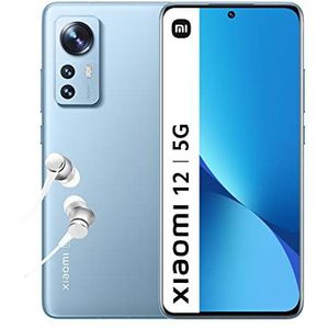 Xiaomi 12 Smartphone 8 + 128 GB, display 6,28 inch 120 Hz AMOLED, Snapdragon 8 Gen 1-processor, drievoudige camera 50 MP + 13 MP + 5 MP, batterij 4500 mAh, blauw (Franse versie)