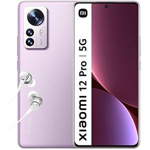 Xiaomi 12 Pro Smartphone 8 + 256 GB, display 6,73 inch 120 Hz AMOLED, processor Snapdragon 8 Gen 1, Triple Camera 50 MP, batterij 4600 mAh, HyperCharge 120 W, paars