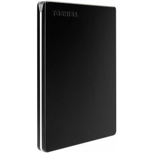 Toshiba - Canvio Slim - Externe Harde Schijf - 2000 GB - Zwart - Aluminium