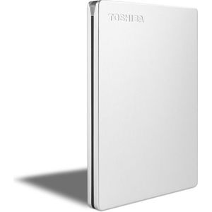 Toshiba Canvio Slim - 1000 GB - 2,5 inch - 3.2 Gen 1 (3.1 Gen 1) - zilver (1 TB), Externe harde schijf, Zilver