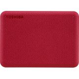 Toshiba Canvio Advance - 1 TB - Externe Harde Schijf - USB 3.2 - Rood