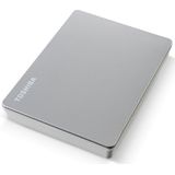 Toshiba 2TB Canvio Flex Portable External Hard Drive for Mac, Windows PC and Tablet use, compatible with most USB-C and USB-A devices, Silver (HDTX120ESCAA)