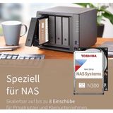 TOSHIBA - Bulk N300 - Harde Schijf - Zilver - 18TB