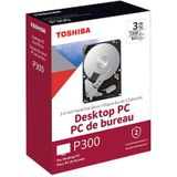 Toshiba P300 - Vaste schijf - 2 TB - intern - 3.5 - SATA 6Gb/s - 7200 tpm -buffer: 256 MB - grijs