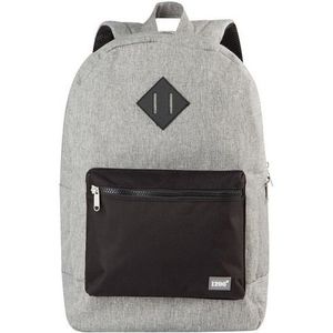 blnbag U6 - lichte rugzak met steekvak voor notebook, robuuste daypack waterafstotend, dagrugzak voor dames en heren, 19 liter - grijs/zwart