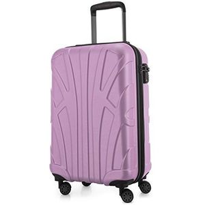 Suitline handbagage harde koffer, cabinekoffer, TSA, 55 cm, ca. 34 liter, 100% ABS mat lila