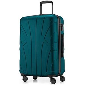 Suitline harde koffer trolley check-in bagage, TSA, 66 cm, ca. 58 liter, 100% ABS mat Aqua groen