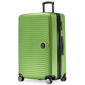 HAUPTSTADTKOFFER Mitte - Grote koffer met harde schaal, TSA, 4 wielen, ruimbagage met 8 cm volumevergroting, 77 cm, 130 liter, appel groen