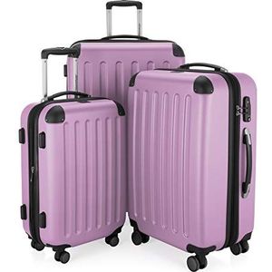 HAUPTSTADTKOFFER - SPREE - 3-delige kofferset - handbagage 55 cm, middelgrote koffer 65 cm, grote reiskoffer 75 cm, TSA, 4 wielen, paars