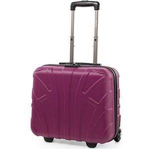 Suitline - Pilotenkoffer handbagage harde koffer 2 rollen business trolley, TSA, ABS mat magenta