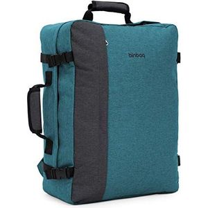 Blnbag M3 — rugzak in cabineformaat, easyJet handbagagerugzak, reisrugzak met laptopvak 17 inch, handige verpakking zoals koffer, 35 liter, Aquagreen