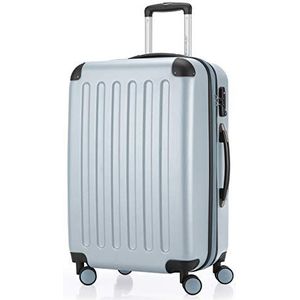 HAUPTSTADTKOFFER - SPREE - Harde koffer, trolleykoffer, uitbreidbare reiskoffer, TSA, 4 wielen, 65 cm, 74 liter, Zwembad blauw