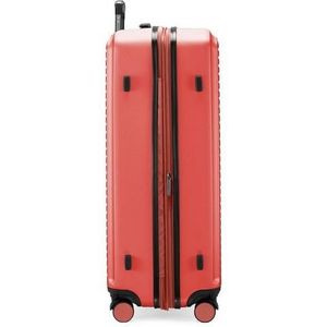 HAUPTSTADTKOFFER Mitte - Grote koffer met harde schaal, TSA, 4 wielen, ruimbagage met 8 cm volumevergroting, 77 cm, 130 liter, Koraal