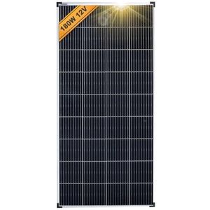 enjoy solar® Monokristallijn zonnepaneel deal voor camper, tuinhuisjes, boot (Mono 180W)