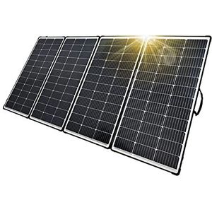 enjoy solar 440 watt opvouwbaar zonnepaneel met zonnezak voor camping, camper, caravan, schuur, reizen, boot, laptop