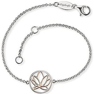 Engelsrufer - Lotus Hanger - Armband - 925 Sterling Zilver - Verguld Roségoud