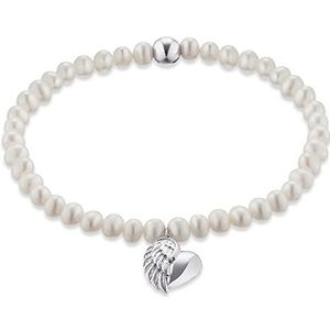 Engelsrufer Perlenarmband »HERZFLÜGEL CHARM, ERB-HEARTWING-PE«, mit Süßwasserzuchtperle