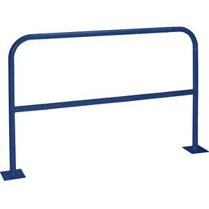 Beschermbeugel, staal, Ø 42 mm, voor boutbevestiging, kobaltblauw RAL 5013, breedte 1500 mm