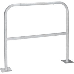 Beschermbeugel, plaatstaal, Ø 42 mm, voor boutbevestiging in gevaarlijke zones, breedte 1000 mm, verzinkt