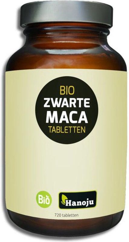 Hanoju - Bio Zwarte Maca Tabletten - Kruidenpreparaat - 3000 mg - 180 Tabletten