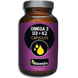 Hanoju - Omega 3 & D3 en K2 - 90 Capsules