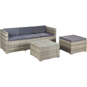 Loungeset Punta Cana - M - Polyrotan