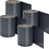 PVC Privacystrips - 4 stuks - Antraciet