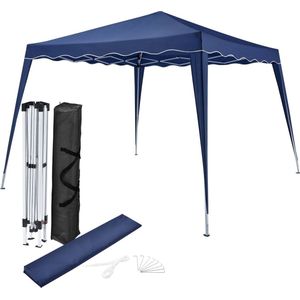 Inklapbare Partytent Vivara - 3 x 3m - Blauw - Incl. Toebehoren