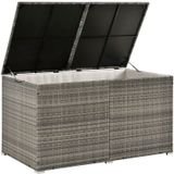 Juskys Polyrattan Auflagenbox Ikaria 950 L mit Deckel & Innenplane – Garten Kissenbox Gartenbox