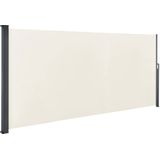 Juskys Seitenmarkise Dubai 500 x 180 cm ausziehbar blickdicht, Sichtschutz Garten, Terrasse beige