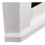 Elektrische kachel Hoekvorm 2000 Watt Wit Vuureffect