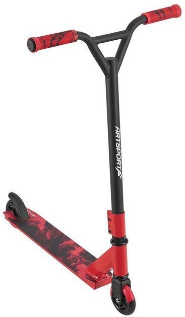 Stuntstep Rood Rook in Rood Zwart