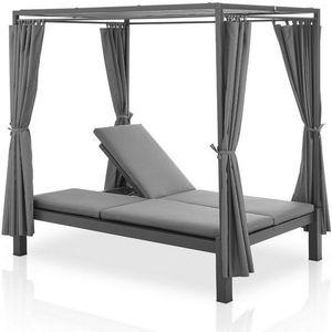 Dubbel Ligbed / Loungebed Kreta - Grijs