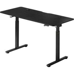 Juskys In hoogte verstelbaar bureau 140 x 60 cm - elektrisch traploos verstelbaar bureau zit- en statafel geheugenfunctie - zwart