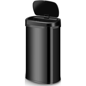 Automatische Prullenbak / Afvalemmer / Sensorprullenbak - 60 Liter - Zwart - Rechthoek