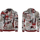 KOCHMEDIA - Propaganda Cut And Sew Zippered Sweatshirt - Multicolor - Ademend Materiaal
