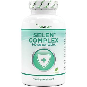 Vit4ever - Selenium 3-voudig Complex - 365 Tabletten - Veganistisch - Hooggedoseerd