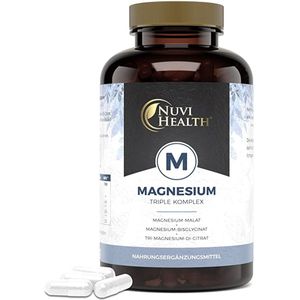 Magnesium Trio softgels | Magnesiumbisglycinaat, Magnesiumcitraat & Magnesiummalaat - 240 Capsules - Nuvi Health [PRE-ORDER uitgeleverd in week 11]