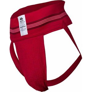 MM Sports The Original No. 10 Swimmer/Jogger Jockstrap 3 inch Red - MAAT L - Heren Ondergoed - Jockstrap voor Man - Mannen Jock