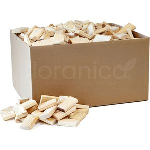 Floranica Geperst Hout 10kg, Ecologische Briketten voor BBQ en Verwarming