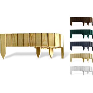 Floranica Rollborder Flexibele houten hek 200 x 30 cm Natuur (inkortbaar) Dennenhouten bedrand geïmpregneerd Tuinafscheiding Bedrand Decoratieve Borderrand tuin Rollboarder
