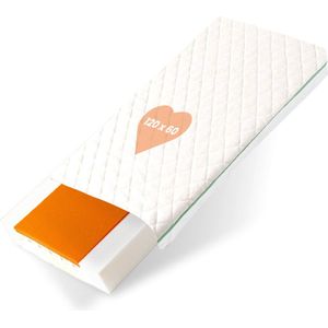 BestCare Visco kindermatras babymatras 120x60 x12cm koudschuim matras visco-elastisch traagschuim wasbaar Aloë Vera hoes Standaard 100 by Oeko-TEX